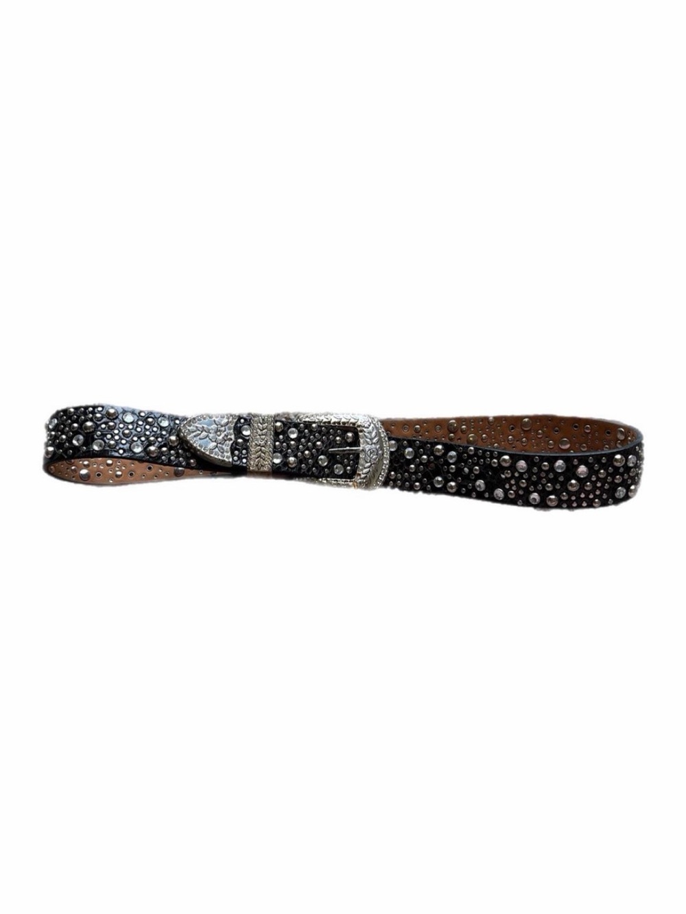 Ariat black leather studded belt